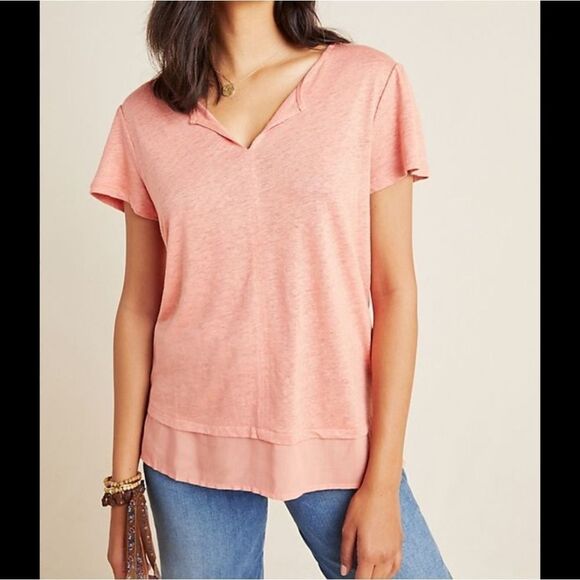 Sanctuary Linen Uptown Tee sz Small - Picture 1 of 8